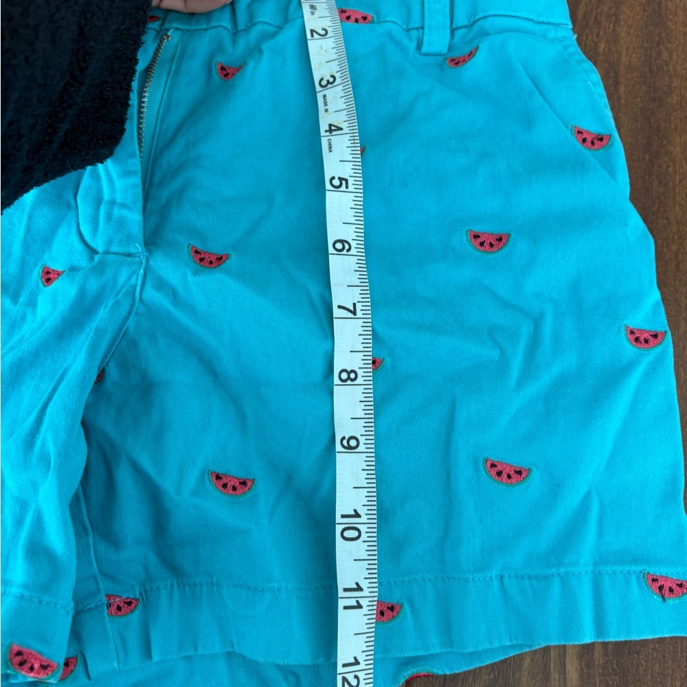 Cambridge Dry Goods Turquoise Shorts with Floral Accent - Picture 4 of 6